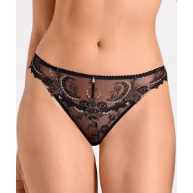 Tanga AUBADE AMOUR PRECIEUX NOIR DIAMANT