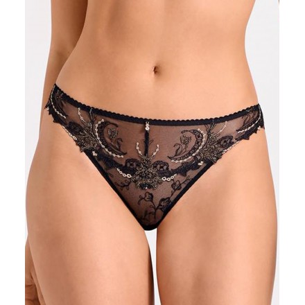 Tanga AUBADE AMOUR PRECIEUX NOIR DIAMANT