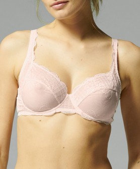 Soutien-gorge armature trois quart SIMONE PERELE REVE ROSE SAKURA