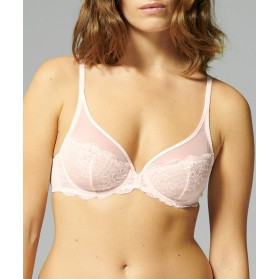 Soutien-gorge armature décolleté plongeant SIMONE PERELE REVE ROSE SAKURA