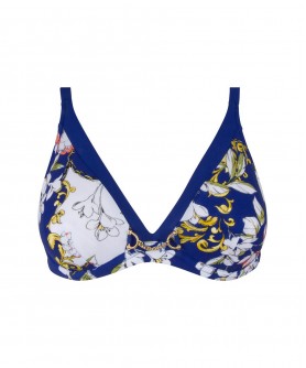 Haut de maillot de bain armature triangle LISE CHARMEL FOULARD RIVIERA SAPHIR