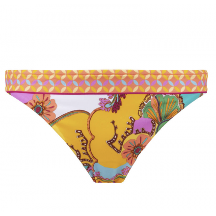 Slip de bain taille basse LISE CHARMEL SOLEIL FLORAL CURCUMA SOLEIL