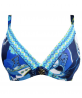 Haut de maillot de bain armature triangle LISE CHARMEL SOLEIL FLORAL BLEU FLORAL