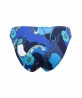 Slip de bain taille basse LISE CHARMEL SOLEIL FLORAL BLEU FLORALL