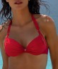 Haut de maillot de bain coque LISE CHARMEL PLAISIR REGATE ROUGE HIBISCUS