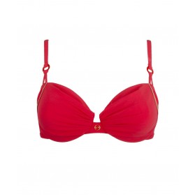 Haut de maillot de bain armatures LISE CHARMEL PLAISIR REGATE ROUGE HIBISCUS