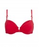 Haut de maillot de bain armatures LISE CHARMEL PLAISIR REGATE ROUGE HIBISCUS