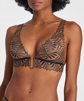 Soutien-gorge triangle sans armatures AUBADE SENSORY ILLUSION GOLDEN LEAVES