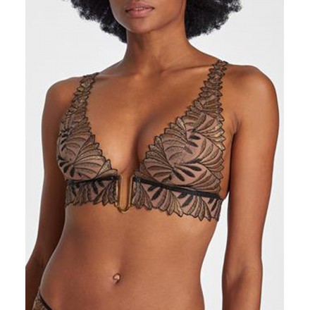 Soutien-gorge triangle sans armatures AUBADE SENSORY ILLUSION GOLDEN LEAVES