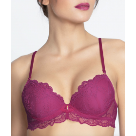 Soutien-gorge coque LISE CHARMEL SUBLIME EN DENTELLE FUSHIA SUBLIME