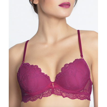 Soutien-gorge coque LISE CHARMEL SUBLIME DENTELLE FUSHIA SUBLIME