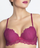 Soutien-gorge coque LISE CHARMEL SUBLIME EN DENTELLE FUSHIA SUBLIME