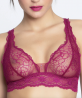 Soutien-gorge triangle sans armature LISE CHARMEL SUBLIME EN DENTELLE FUSHIA SUBLIME