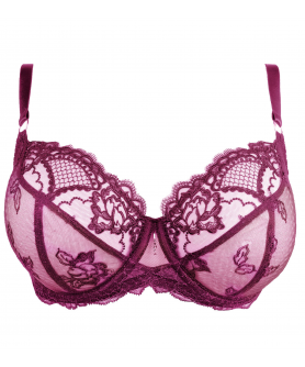 Soutien-gorge corbeille bonnet profond LISE CHARMEL SUBLIME DENTELLE FUSHIA SUBLIME