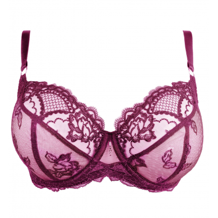 Soutien-gorge corbeille bonnet profond LISE CHARMEL SUBLIME DENTELLE FUSHIA SUBLIME