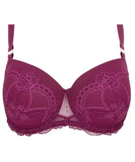 Soutien-gorge coque bonnet profond LISE CHARMEL SUBLIME DENTELLE FUSHIA SUBLIME