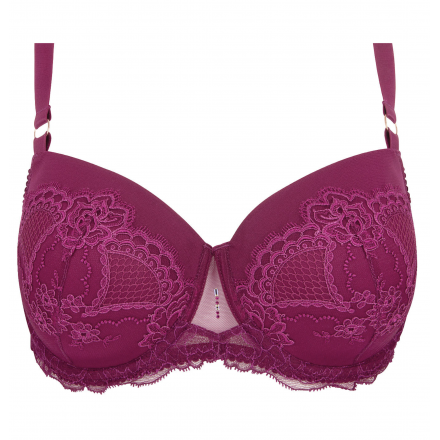 Soutien-gorge coque bonnet profond LISE CHARMEL SUBLIME DENTELLE FUSHIA SUBLIME