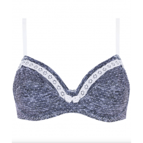 Soutien-gorge armatures ANTIGEL JEAN DE FILLES POIS DENIM