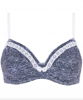 Soutien-gorge armatures ANTIGEL JEAN DE FILLES POIS DENIM