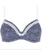 Soutien-gorge armatures ANTIGEL JEAN DE FILLES POIS DENIM