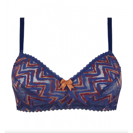 Soutien-gorge sans armatures ANTIGEL PARCOURS FASHION BLEU FUEGO