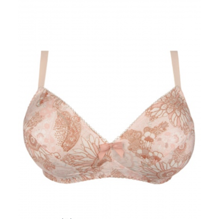 Soutien-gorge sans armatures bonnet profond ANTIGEL DOUCE EXTRAVAGANCE PECHE ROSE