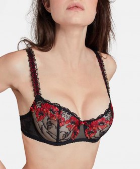 Soutien-gorge corbeille AUBADE A FLEUR DE TOI ROUGE PRODIGIEUX