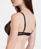 Soutien-gorge push-up triangle AUBADE A FLEUR DE TOI ROUGE PRODIGIEUX