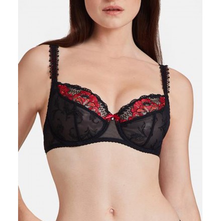 Soutien-gorge emboîtant confort AUBADE A FLEUR DE TOI ROUGE PRODIGIEUX