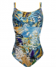 Maillot de bain une pièce armature LISE CHARMEL EVASION JUNGLE AQUA