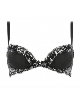 Soutien-gorge push-up LISE CHARMEL SPLENDEUR SOIE SPLENDEUR NOIR