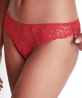 Slip italien AUBADE FLOWERMANIA ROUGE FLORAL