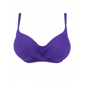 Haut de maillot de bain corbeille bonnet profond ANTIGEL LA CHIQUISSIMA MER PURPLE