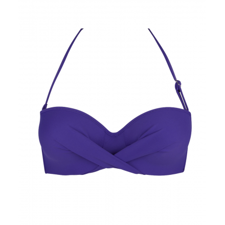 Haut de maillot de bain bandeau coque ANTIGEL LA CHIQUISSIMA MER PURPLE