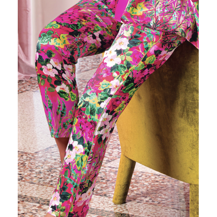 Pantalon soie LISE CHARMEL ENVOLLEE DE FLEURS ENVOLEE FUSHIA