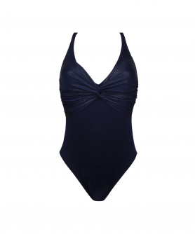 Maillot de bain une pièce nageur maintien ANTIGEL LA STARLETTE STAR BLEU