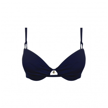 Haut de maillot de bain coque LISE CHARMEL SUBLIME DRAPE MARINE SUBLIME