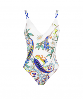 Maillot de bain une pièce nageur maintien ouvert LISE CHARMEL ODYSSEE CASHMER BLEU CASHMER