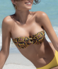 Haut de maillot de bain bandeau coques ANTIGEL LA MUSE AFRICA JAUNE AFRICA