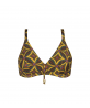 Haut de maillot de bain triangle armatures ANTIGEL LA MUSE AFRICA JAUNE AFRICA