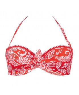 Haut de maillot de bain bandeau coque ANTIGEL LA BANDANA ANTIGEL ROUGE