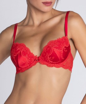 Soutien-gorge coque LISE CHARMEL SPLENDEUR SOIE SPLENDEUR ROUGE