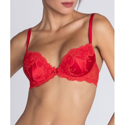 Soutien-gorge coque LISE CHARMEL SPLENDEUR SOIE SPLENDEUR ROUGE