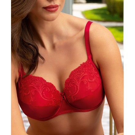 Soutien-gorge armatures bien-être LISE CHARMEL SPLENDEUR SOIE SPLENDEUR ROUGE