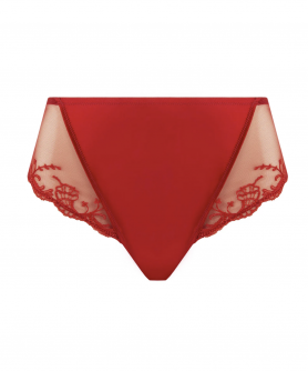 Slip haut LISE CHARMEL SPLENDEUR SOIE SPLENDEUR ROUGE