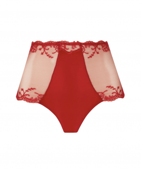 Shorty haut LISE CHARMEL SPLENDEUR SOIE SPLENDEUR ROUGE