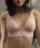 Soutien-gorge triangle sans armature LISE CHARMEL SUBLIME EN DENTELLE ROSE SUBLIME