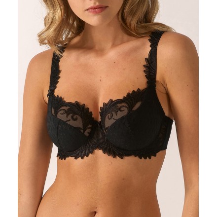 Soutien-gorge corbeille maille Thalia - Noir