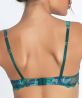 Soutien-gorge triangle glamour LISE CHARMEL GRACE AQUATIQUE FLORAL AQUA