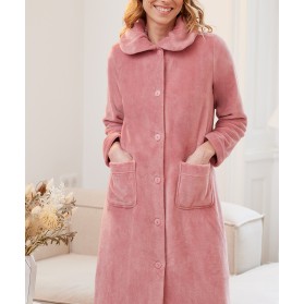 Robe de chambre boutonnée CANAT MUST BLUSH